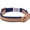 Show in main carousel: Dogs & Cats & Co. Contrast Striped Polyester Dog Collar, Tan & Navy, Large: 26-in neck, 1-in wide slide 4 of 6