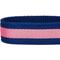 Show in main carousel: Dogs & Cats & Co. Daily Essential with Add-on Accessory Polyester Dog Collar, Navy/Pink, Small: 16-in neck, 5/8-in wide slide 7 of 10