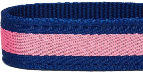 Show full view: Dogs & Cats & Co. Daily Essential with Add-on Accessory Polyester Dog Collar, Navy/Pink, Small: 16-in neck, 5/8-in wide slide 7 of 10