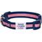 Show in main carousel: Dogs & Cats & Co. Daily Essential with Add-on Accessory Polyester Dog Collar, Navy/Pink, Small: 16-in neck, 5/8-in wide slide 8 of 10