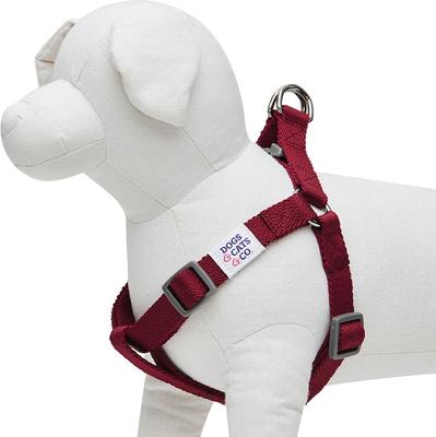 Show full view: Dogs & Cats & Co. Heavy Duty Classic Solid Color Step-In Dog Harness, Burgundy, Medium: 20 to 26-in chest slide 3 of 7