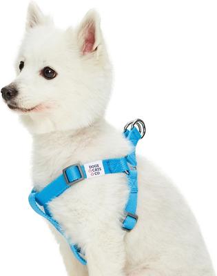 Show full view: Dogs & Cats & Co. Heavy Duty Classic Solid Color Step-In Dog Harness, Cyan Blue, Medium: 20 to 26-in chest slide 1 of 7