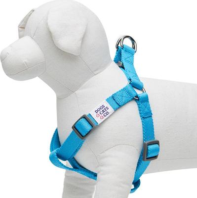 Show full view: Dogs & Cats & Co. Heavy Duty Classic Solid Color Step-In Dog Harness, Cyan Blue, Medium: 20 to 26-in chest slide 3 of 7