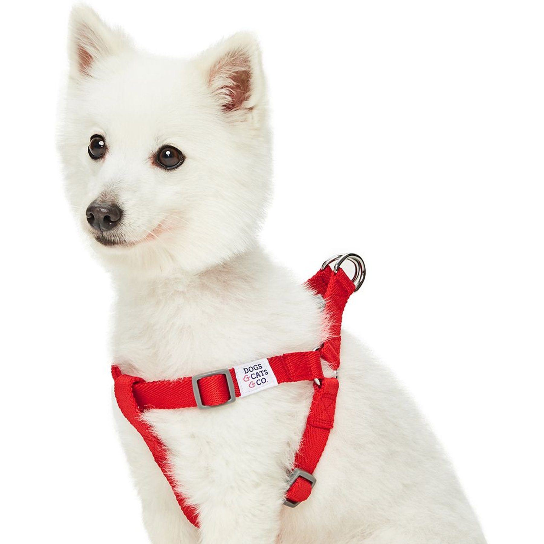Dogs & Cats & Co. Heavy Duty Classic Solid Color Step-In Dog Harness, Fiery Red, Large: 26 to 39-in chest