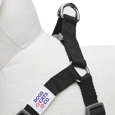 Show full view: Dogs & Cats & Co. Heavy Duty Classic Solid Color Step-In Dog Harness, Jet Black, Large: 26 to 39-in chest slide 5 of 7