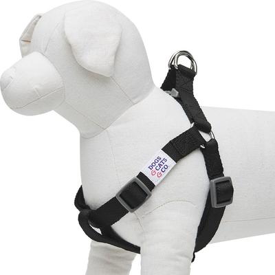 Show full view: Dogs & Cats & Co. Heavy Duty Classic Solid Color Step-In Dog Harness, Jet Black, Small: 16.5 to 21.5-in chest slide 4 of 8