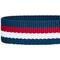 Show in main carousel: Dogs & Cats & Co. Leather & Polyester Tricolor Striped Suede Dog Collar, Navy Blue, Small: 15-in neck, 3/4-in wide slide 6 of 7