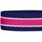 Show in main carousel: Dogs & Cats & Co. Leather & Polyester Tricolor Striped Suede Dog Collar, Purple, Small: 15-in neck, 3/4-in wide slide 6 of 7