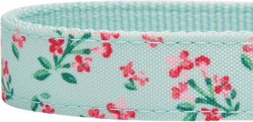 Show full view: Dogs & Cats & Co. Lilac Flower Polyester Dog Collar, Pastel Green, Medium: 16.5-in neck, 3/4-in wide slide 5 of 7