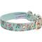 Show in main carousel: Dogs & Cats & Co. Lilac Flower Polyester Dog Collar, Pastel Green, Medium: 16.5-in neck, 3/4-in wide slide 4 of 7