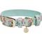 Show in main carousel: Dogs & Cats & Co. Lilac Flower Polyester Dog Collar, Pastel Green, Small: 12.5-in neck, 5/8-in wide slide 1 of 7