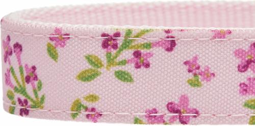 Show full view: Dogs & Cats & Co. Lilac Flower Polyester Dog Collar, Pink, Large: 20.5-in neck, 1-in wide slide 5 of 7