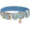 Show in main carousel: Dogs & Cats & Co. Lilac Flower Polyester Dog Collar, Sky Blue, Small: 12.5-in neck, 5/8-in wide slide 1 of 7