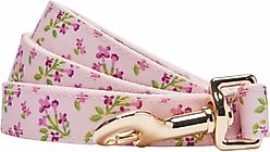 Dogs & Cats & Co. Lilac Flower Polyester Dog Leash, Pink, Medium: 5-ft long, 5/8-in wide