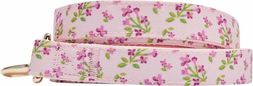 Show full view: Dogs & Cats & Co. Lilac Flower Polyester Dog Leash, Pink, Small: 5-ft long, 3/4-in wide slide 2 of 4