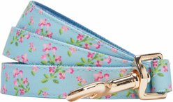 Dogs & Cats & Co. Lilac Flower Polyester Dog Leash, Sky Blue, Large: 4-ft long, 1-in wide