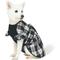 Show in main carousel: Dogs & Cats & Co. Lolita Fashion Inspired Plaid Tie Waist Dog Dress, Black, 10-in slide 3 of 8