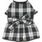 Show in main carousel: Dogs & Cats & Co. Lolita Fashion Inspired Plaid Tie Waist Dog Dress, Black, 12-in slide 5 of 8