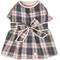 Show in main carousel: Dogs & Cats & Co. Lolita Fashion Inspired Plaid Tie Waist Dog Dress, Pink, 16-in slide 4 of 7