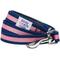 Show in main carousel: Dogs & Cats & Co. Multi-Functional with Duo Closure Polyester Dog Leash, Navy/Pink, Small: 5-ft long, 5/8-in wide slide 1 of 6
