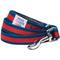 Show in main carousel: Dogs & Cats & Co. Multi-Functional with Duo Closure Polyester Dog Leash, Navy/Red, Medium: 5-ft long, 3/4-in wide slide 1 of 7