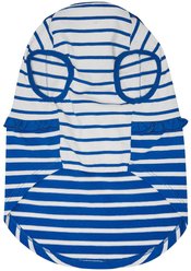 Dogs & Cats & Co. Peter Pan Collar Denim Stripes Dog Tank Dress, Blue, 10-in slide 2 of 6