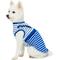 Show in main carousel: Dogs & Cats & Co. Peter Pan Collar Denim Stripes Dog Tank Dress, Blue, 10-in slide 2 of 6