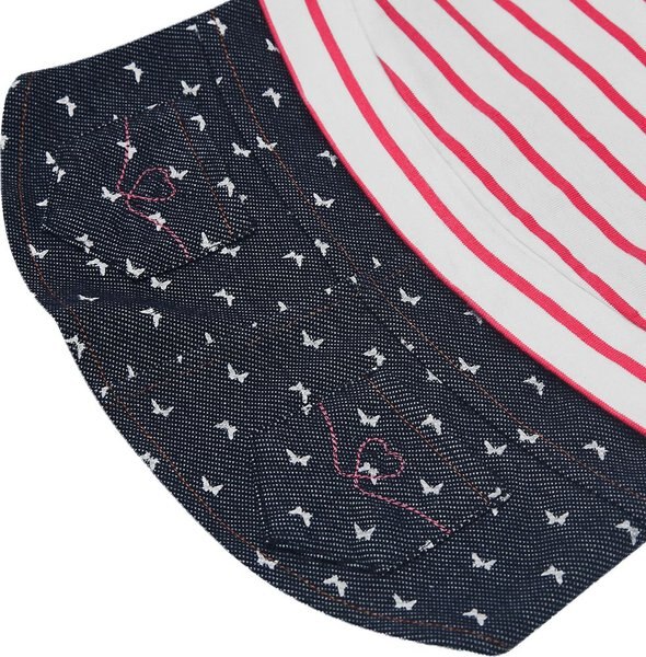 Dogs & Cats & Co. Peter Pan Collar Denim Stripes Dog Tank Dress