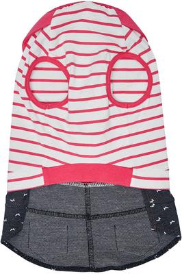 Show full view: Dogs & Cats & Co. Peter Pan Collar Denim Stripes Dog Tank Dress, Pink, 20-in slide 5 of 7