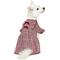 Show in main carousel: Dogs & Cats & Co. Plaid with Velvet Bowties Dog Dress, Burgundy Red, 10-in slide 1 of 8