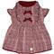 Show in main carousel: Dogs & Cats & Co. Plaid with Velvet Bowties Dog Dress, Burgundy Red, 16-in slide 4 of 8