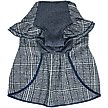 Show in main carousel: Dogs & Cats & Co. Plaid with Velvet Bowties Dog Dress, Navy Blue, 10-in slide 5 of 8