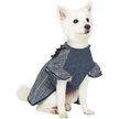 Show in main carousel: Dogs & Cats & Co. Plaid with Velvet Bowties Dog Dress, Navy Blue, 10-in slide 3 of 8