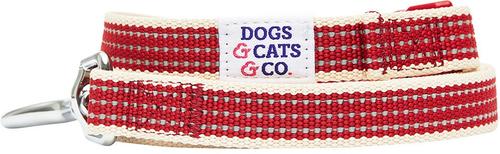 Show full view: Dogs & Cats & Co. Polyester 3M Reflective Dog Leash, Burgundy Red, Large: 4-ft long, 1-in wide slide 2 of 4