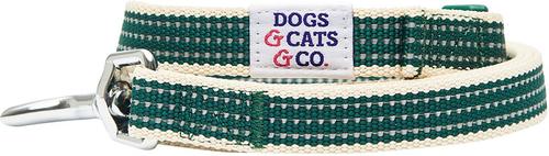 Show full view: Dogs & Cats & Co. Polyester 3M Reflective Dog Leash, Dark Green, Large: 4-ft long, 1-in wide slide 2 of 4