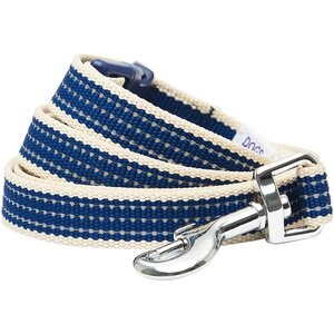 Dogs & Cats & Co. Polyester 3M Reflective Dog Leash, Navy Blue, Small: 5-ft long, 3/4-in wide