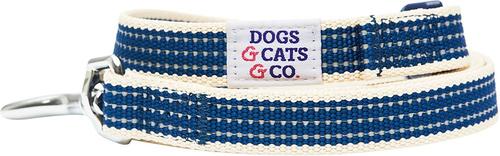 Show full view: Dogs & Cats & Co. Polyester 3M Reflective Dog Leash, Navy Blue, Small: 5-ft long, 3/4-in wide slide 2 of 4