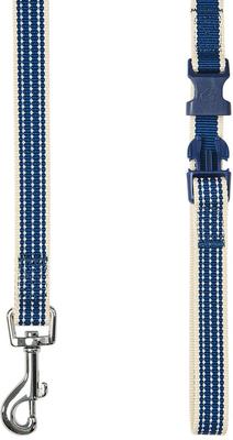 Show full view: Dogs & Cats & Co. Polyester 3M Reflective Dog Leash, Navy Blue, Small: 5-ft long, 3/4-in wide slide 3 of 4