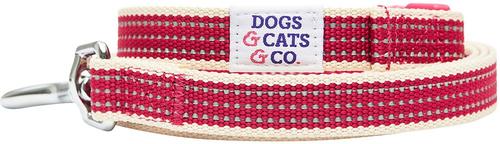 Show full view: Dogs & Cats & Co. Polyester 3M Reflective Dog Leash, Rosy Pink, Large: 4-ft long, 1-in wide slide 2 of 4
