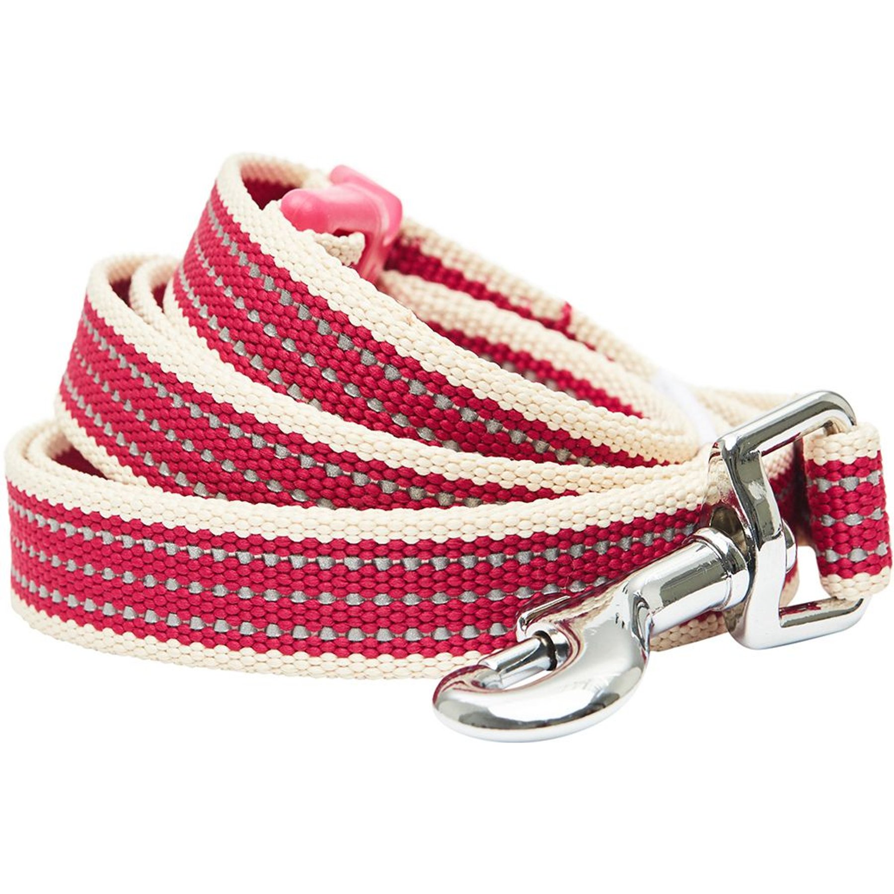 Dogs & Cats & Co. Polyester 3M Reflective Dog Leash, Rosy Pink, Medium: 5-ft long, 5/8-in wide