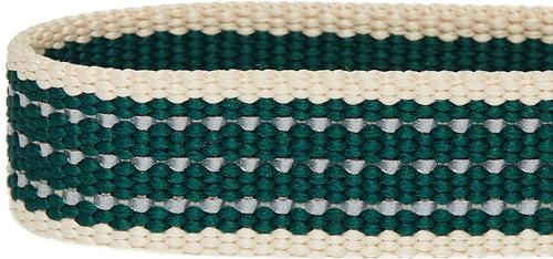 Show full view: Dogs & Cats & Co. Polyester 3M Reflective Safety Dog Collar, Dark Green, Medium: 20-in neck, 3/4-in wide slide 6 of 7