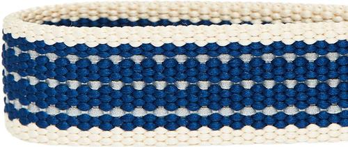 Show full view: Dogs & Cats & Co. Polyester 3M Reflective Safety Dog Collar, Navy Blue, Medium: 20-in neck, 3/4-in wide slide 5 of 6