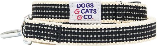 Show full view: Dogs & Cats & Co. Polyester 3M Reflective Safety Dog Leash, True Black, Large: 4-ft long, 1-in wide slide 2 of 4