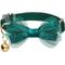 Show in main carousel: Dogs & Cats & Co. Polyester Safety Breakaway Classic Chiffon Bowtie with Bell Cat Collar, Alpine Green, One Size: 13-in neck, 3/8-in wide slide 1 of 5
