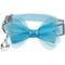 Show in main carousel: Dogs & Cats & Co. Polyester Safety Breakaway Classic Chiffon Bowtie with Bell Cat Collar, Aquamarine, One Size: 13-in neck, 3/8-in wide slide 1 of 5