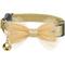 Show in main carousel: Dogs & Cats & Co. Polyester Safety Breakaway Classic Chiffon Bowtie with Bell Cat Collar, Beige, One Size: 13-in neck, 3/8-in wide slide 1 of 6