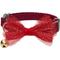 Show in main carousel: Dogs & Cats & Co. Polyester Safety Breakaway Classic Chiffon Bowtie with Bell Cat Collar, Burgundy, One Size: 13-in neck, 3/8-in wide slide 1 of 5