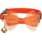 Show in main carousel: Dogs & Cats & Co. Polyester Safety Breakaway Classic Chiffon Bowtie with Bell Cat Collar, Papaya, One Size: 13-in neck, 3/8-in wide slide 1 of 5