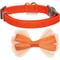 Show in main carousel: Dogs & Cats & Co. Polyester Safety Breakaway Classic Chiffon Bowtie with Bell Cat Collar, Papaya, One Size: 13-in neck, 3/8-in wide slide 3 of 5