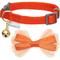 Show in main carousel: Dogs & Cats & Co. Polyester Safety Breakaway Classic Chiffon Bowtie with Bell Cat Collar, Papaya, One Size: 13-in neck, 3/8-in wide slide 2 of 5